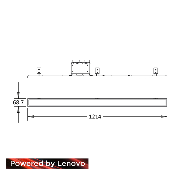 Lenovo InStore Screen InSHELF480W white 4ZF0X65021
