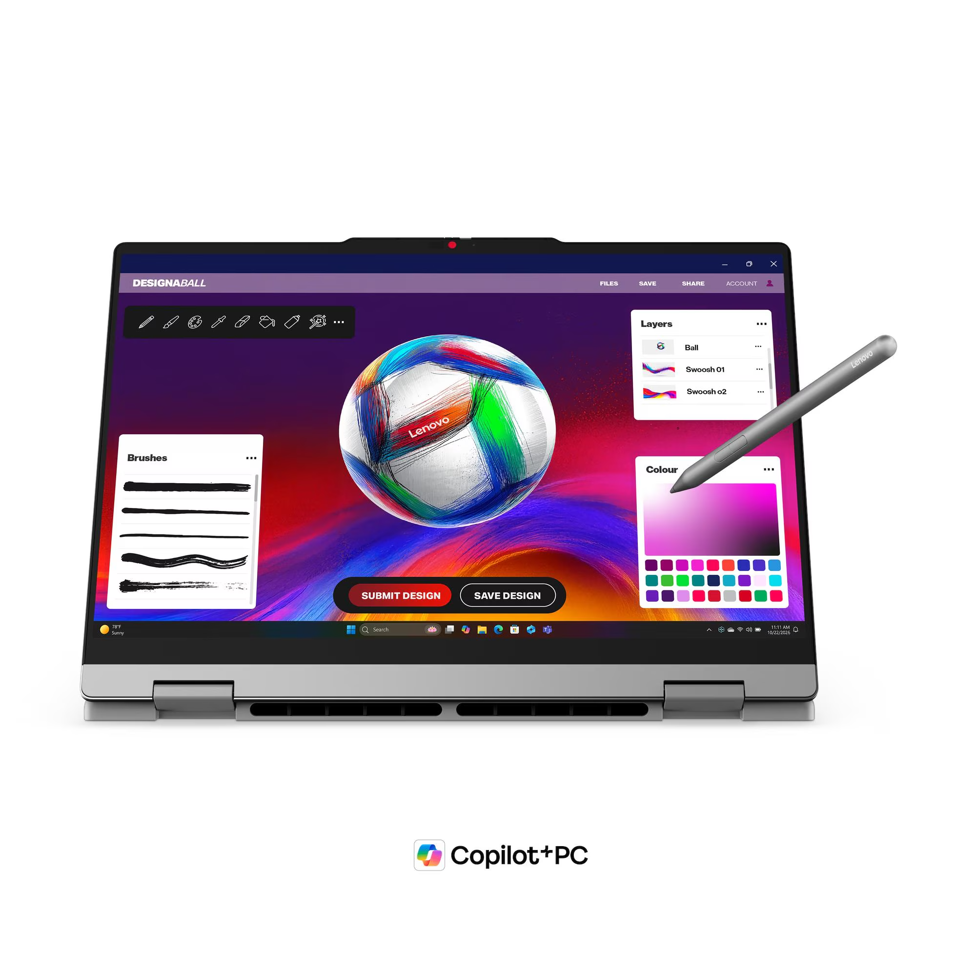Lenovo IdeaPad 5 2-in-1 luna grey 83GH0022